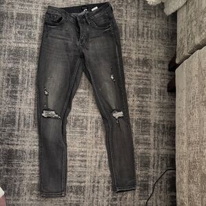 Distressed Black Skinny Jeans